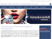 Tablet Screenshot of karaoke-verleih-muenchen.de